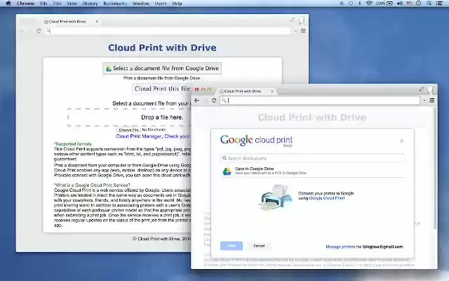Cloud Print with Drive from Chrome web store to be run with OffiDocs Chromium online Cloud Print with Drive from Chrome web store to be run with OffiDocs Chromium online