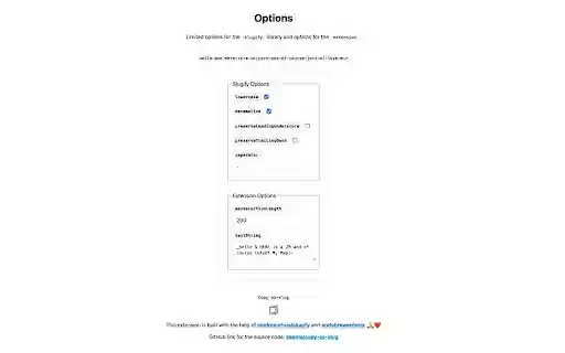 Copy as slug from Chrome web store to be run with OffiDocs Chromium online Copy as slug from Chrome web store to be run with OffiDocs Chromium online