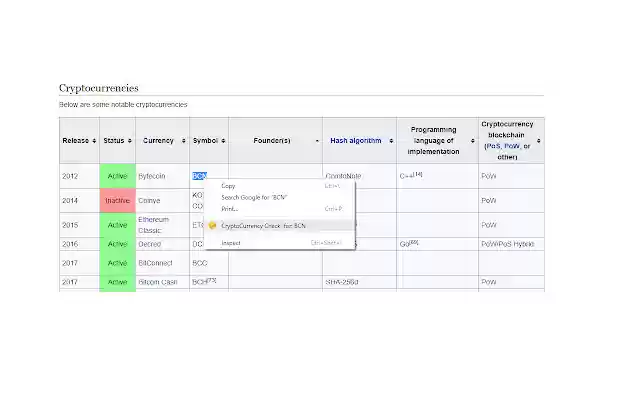 CryptoCurrency Checker from Chrome web store to be run with OffiDocs Chromium online CryptoCurrency Checker from Chrome web store to be run with OffiDocs Chromium online