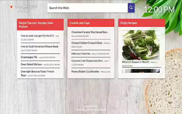 Daily Recipes from Chrome web store to be run with OffiDocs Chromium online Daily Recipes from Chrome web store to be run with OffiDocs Chromium online