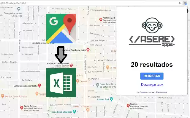 Directorio Google Maps from Chrome web store to be run with OffiDocs Chromium online Directorio Google Maps from Chrome web store to be run with OffiDocs Chromium online