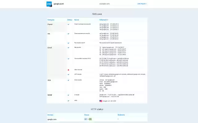 DNS lookup HTTP status from Chrome web store to be run with OffiDocs Chromium online DNS lookup HTTP status from Chrome web store to be run with OffiDocs Chromium online