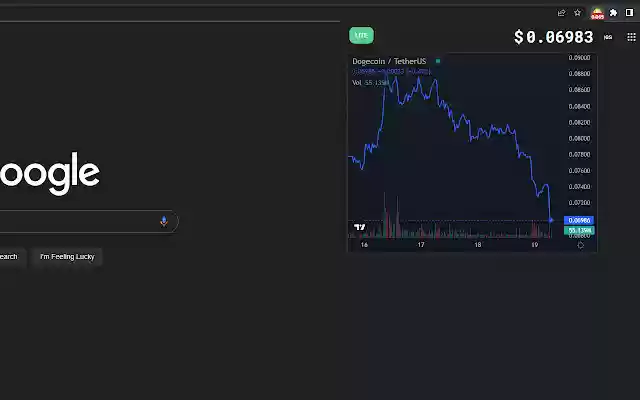 Dogecoin Price Ticker! from Chrome web store to be run with OffiDocs Chromium online Dogecoin Price Ticker! from Chrome web store to be run with OffiDocs Chromium online