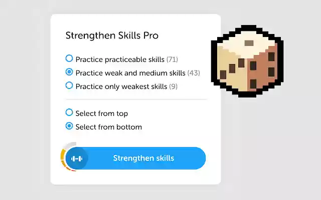 Duolingo Strengthen Skills Pro from Chrome web store to be run with OffiDocs Chromium online Duolingo Strengthen Skills Pro from Chrome web store to be run with OffiDocs Chromium online