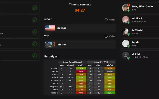 Faceit Nerdalyzer from Chrome web store to be run with OffiDocs Chromium online Faceit Nerdalyzer from Chrome web store to be run with OffiDocs Chromium online