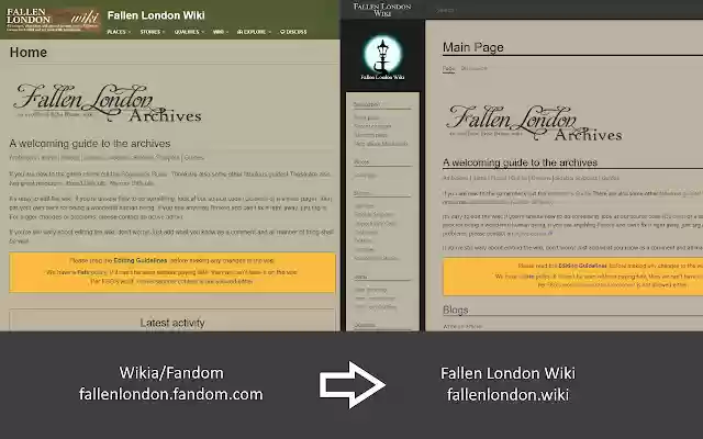 Fallen London Wiki Redirector from Chrome web store to be run with OffiDocs Chromium online Fallen London Wiki Redirector from Chrome web store to be run with OffiDocs Chromium online