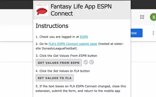 Fantasy Life App ESPN Connect from Chrome web store to be run with OffiDocs Chromium online Fantasy Life App ESPN Connect from Chrome web store to be run with OffiDocs Chromium online
