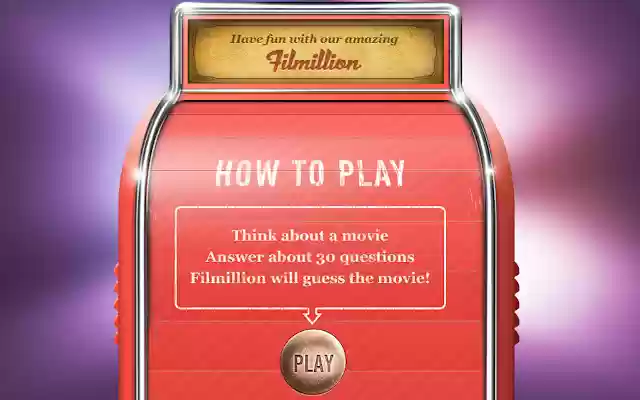 Filmillion, Movie Guessing Game from Chrome web store to be run with OffiDocs Chromium online Filmillion, Movie Guessing Game from Chrome web store to be run with OffiDocs Chromium online