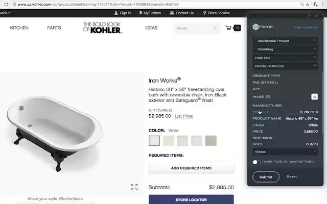 Fohlio Web Clipper from Chrome web store to be run with OffiDocs Chromium online Fohlio Web Clipper from Chrome web store to be run with OffiDocs Chromium online