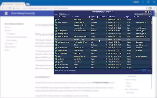 Form History Control (II) from Chrome web store to be run with OffiDocs Chromium online Form History Control (II) from Chrome web store to be run with OffiDocs Chromium online