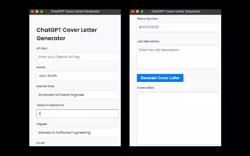 GPT Cover Letter Generator from Chrome web store to be run with OffiDocs Chromium online GPT Cover Letter Generator from Chrome web store to be run with OffiDocs Chromium online