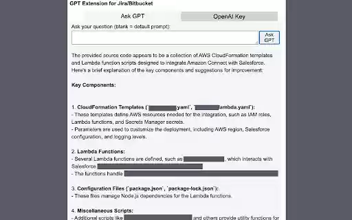 GPT Extension for Jira, Bitbucket and Confluence from Chrome web store to be run with OffiDocs Chromium online GPT Extension for Jira, Bitbucket and Confluence from Chrome web store to be run with OffiDocs Chromium online