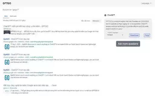 GPTGO.AI Search ChatGPT from Chrome web store to be run with OffiDocs Chromium online GPTGO.AI Search ChatGPT from Chrome web store to be run with OffiDocs Chromium online