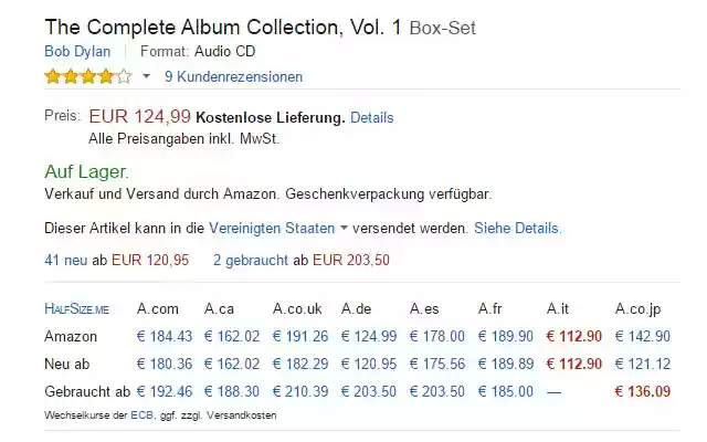 HalfSize.me Global Amazon price comparison from Chrome web store to be run with OffiDocs Chromium online HalfSize.me Global Amazon price comparison from Chrome web store to be run with OffiDocs Chromium online