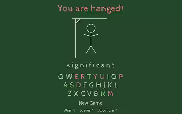 Hangman On Chalkboard from Chrome web store to be run with OffiDocs Chromium online Hangman On Chalkboard from Chrome web store to be run with OffiDocs Chromium online