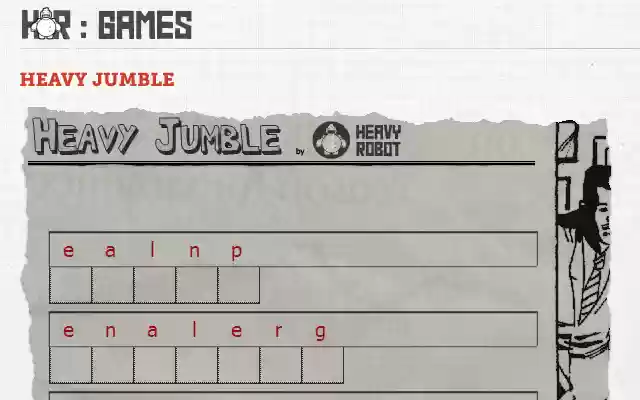 Heavy Jumble from Chrome web store to be run with OffiDocs Chromium online Heavy Jumble from Chrome web store to be run with OffiDocs Chromium online