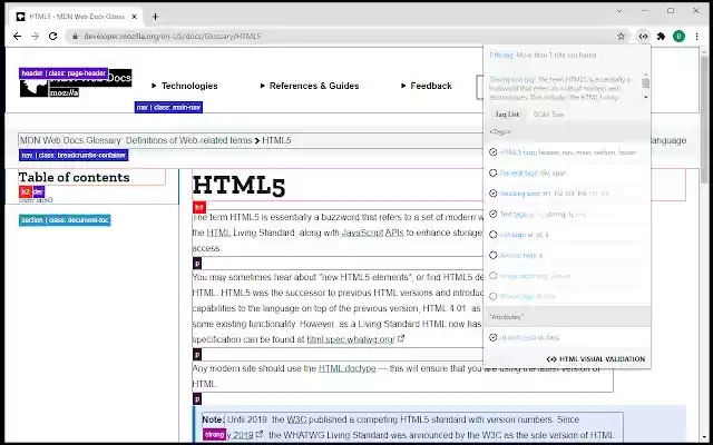HTML Visual Validation from Chrome web store to be run with OffiDocs Chromium online HTML Visual Validation from Chrome web store to be run with OffiDocs Chromium online