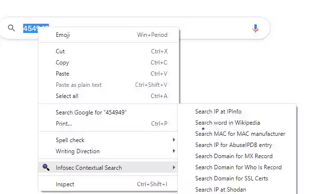 Infosec Contextual Search from Chrome web store to be run with OffiDocs Chromium online Infosec Contextual Search from Chrome web store to be run with OffiDocs Chromium online