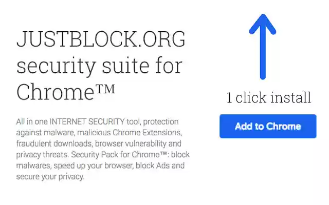 JustBlock Security from Chrome web store to be run with OffiDocs Chromium online JustBlock Security from Chrome web store to be run with OffiDocs Chromium online