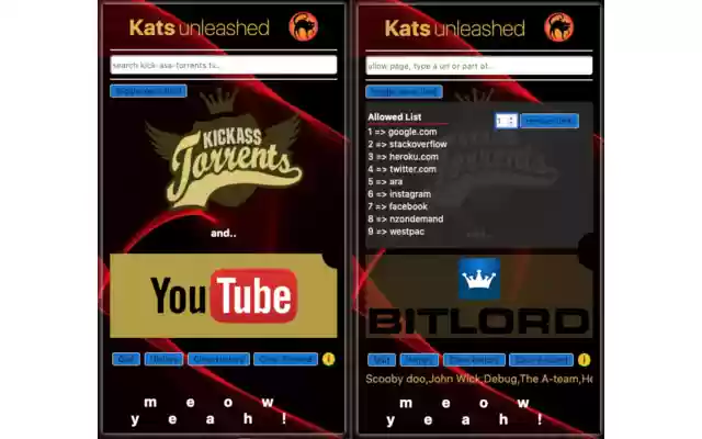 Kats unleashed from Chrome web store to be run with OffiDocs Chromium online Kats unleashed from Chrome web store to be run with OffiDocs Chromium online