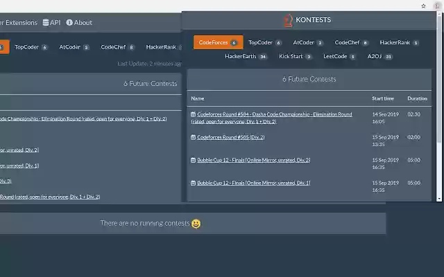 KONTESTS from Chrome web store to be run with OffiDocs Chromium online KONTESTS from Chrome web store to be run with OffiDocs Chromium online