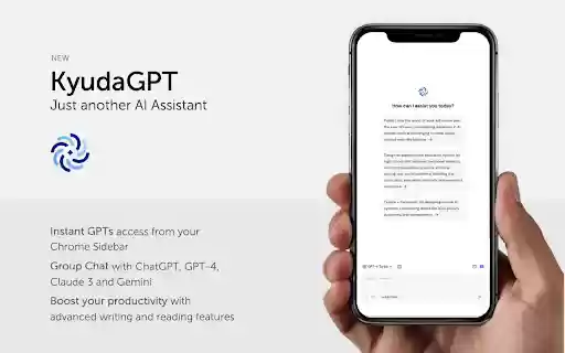 KyudaGPT • AI Assistant from Chrome web store to be run with OffiDocs Chromium online KyudaGPT • AI Assistant from Chrome web store to be run with OffiDocs Chromium online
