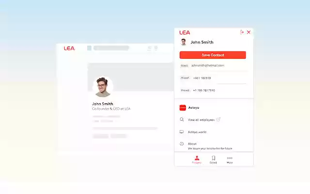 Lea from Chrome web store to be run with OffiDocs Chromium online Lea from Chrome web store to be run with OffiDocs Chromium online