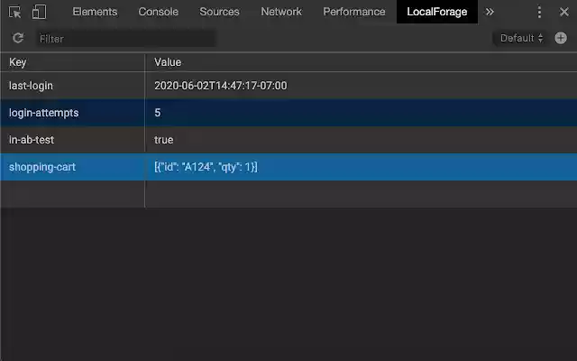 LocalForage Explorer from Chrome web store to be run with OffiDocs Chromium online LocalForage Explorer from Chrome web store to be run with OffiDocs Chromium online