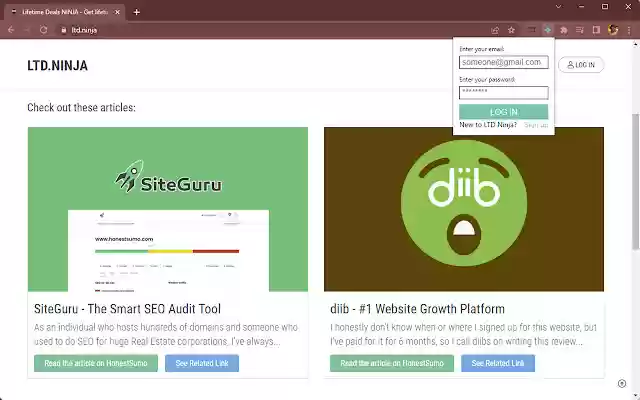LTD Ninja from Chrome web store to be run with OffiDocs Chromium online LTD Ninja from Chrome web store to be run with OffiDocs Chromium online