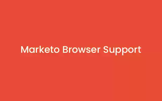Marketo Browser Support from Chrome web store to be run with OffiDocs Chromium online Marketo Browser Support from Chrome web store to be run with OffiDocs Chromium online
