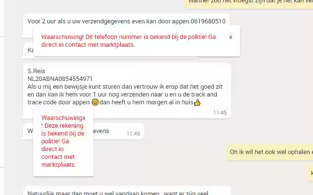 Marktplaats Anti Scam from Chrome web store to be run with OffiDocs Chromium online Marktplaats Anti Scam from Chrome web store to be run with OffiDocs Chromium online