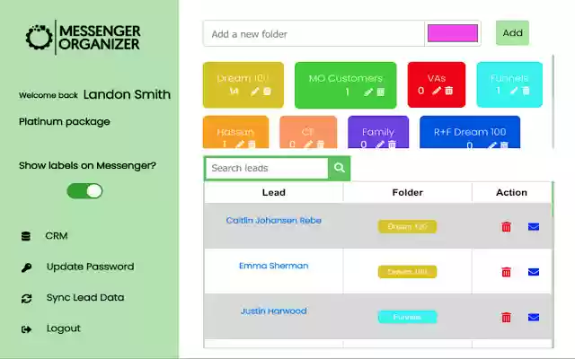 Messenger Organizer from Chrome web store to be run with OffiDocs Chromium online Messenger Organizer from Chrome web store to be run with OffiDocs Chromium online