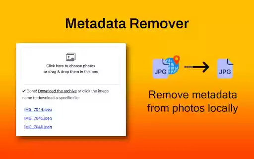 Metadata Remover from Chrome web store to be run with OffiDocs Chromium online Metadata Remover from Chrome web store to be run with OffiDocs Chromium online