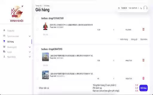 Minh Khôi Logistics Extension from Chrome web store to be run with OffiDocs Chromium online Minh Khôi Logistics Extension from Chrome web store to be run with OffiDocs Chromium online