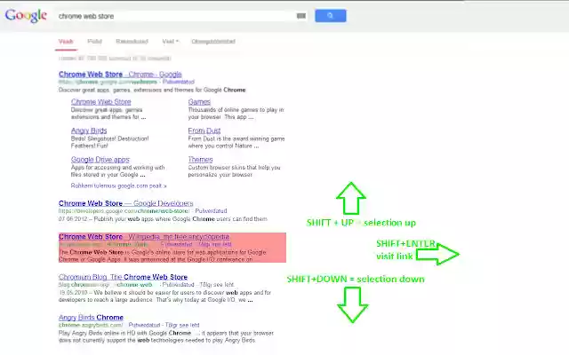 No Mouse Search Navigation from Chrome web store to be run with OffiDocs Chromium online No Mouse Search Navigation from Chrome web store to be run with OffiDocs Chromium online