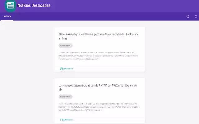 Noticias Destacadas from Chrome web store to be run with OffiDocs Chromium online Noticias Destacadas from Chrome web store to be run with OffiDocs Chromium online