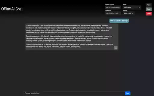 Offline AI Chat (Ollama) from Chrome web store to be run with OffiDocs Chromium online Offline AI Chat (Ollama) from Chrome web store to be run with OffiDocs Chromium online