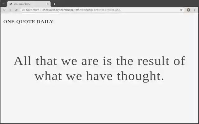 One Quote Daily from Chrome web store to be run with OffiDocs Chromium online One Quote Daily from Chrome web store to be run with OffiDocs Chromium online