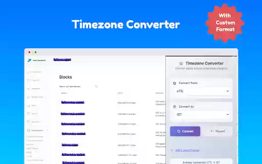 On Page Timezone Converter from Chrome web store to be run with OffiDocs Chromium online On Page Timezone Converter from Chrome web store to be run with OffiDocs Chromium online