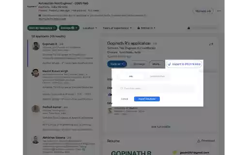 Pitch N Hire Extension from Chrome web store to be run with OffiDocs Chromium online Pitch N Hire Extension from Chrome web store to be run with OffiDocs Chromium online