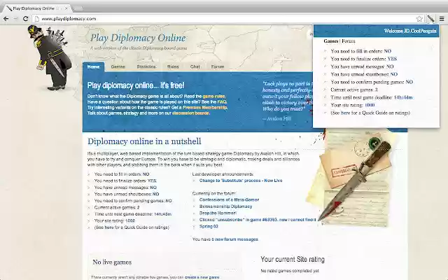 PlayDiplomacy for Google Chrome™ from Chrome web store to be run with OffiDocs Chromium online PlayDiplomacy for Google Chrome™ from Chrome web store to be run with OffiDocs Chromium online