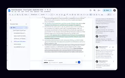 Pointer: AI agent for Google Docs from Chrome web store to be run with OffiDocs Chromium online Pointer: AI agent for Google Docs from Chrome web store to be run with OffiDocs Chromium online