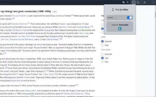 Pro Scrollbar from Chrome web store to be run with OffiDocs Chromium online Pro Scrollbar from Chrome web store to be run with OffiDocs Chromium online