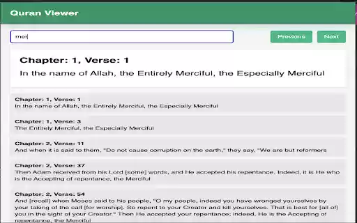 Quran Viewer from Chrome web store to be run with OffiDocs Chromium online Quran Viewer from Chrome web store to be run with OffiDocs Chromium online
