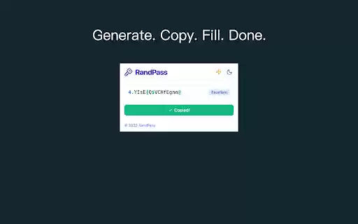 RandPass from Chrome web store to be run with OffiDocs Chromium online RandPass from Chrome web store to be run with OffiDocs Chromium online