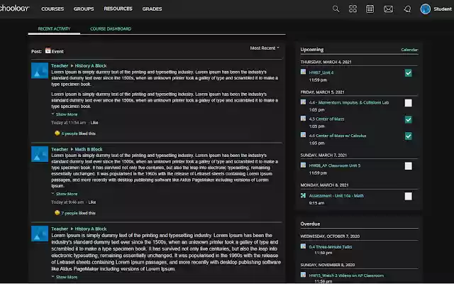 Schoology Tweaker from Chrome web store to be run with OffiDocs Chromium online Schoology Tweaker from Chrome web store to be run with OffiDocs Chromium online