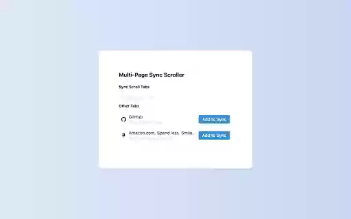 Scroll Pages Together from Chrome web store to be run with OffiDocs Chromium online Scroll Pages Together from Chrome web store to be run with OffiDocs Chromium online
