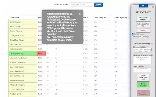 Selextract from Chrome web store to be run with OffiDocs Chromium online Selextract from Chrome web store to be run with OffiDocs Chromium online