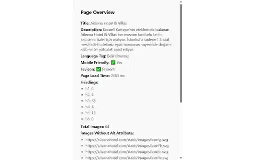 SEO Snapshot from Chrome web store to be run with OffiDocs Chromium online SEO Snapshot from Chrome web store to be run with OffiDocs Chromium online