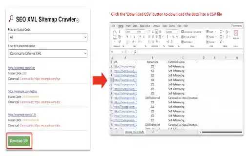 SEO XML Sitemap Crawler (Status Code Canonical Tag) from Chrome web store to be run with OffiDocs Chromium online SEO XML Sitemap Crawler (Status Code Canonical Tag) from Chrome web store to be run with OffiDocs Chromium online